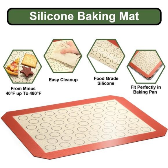 EWFEN Baking Set: Stainless Steel Sheet Pan with Cooling Rack & Silicone Mat - Picture 12 of 16